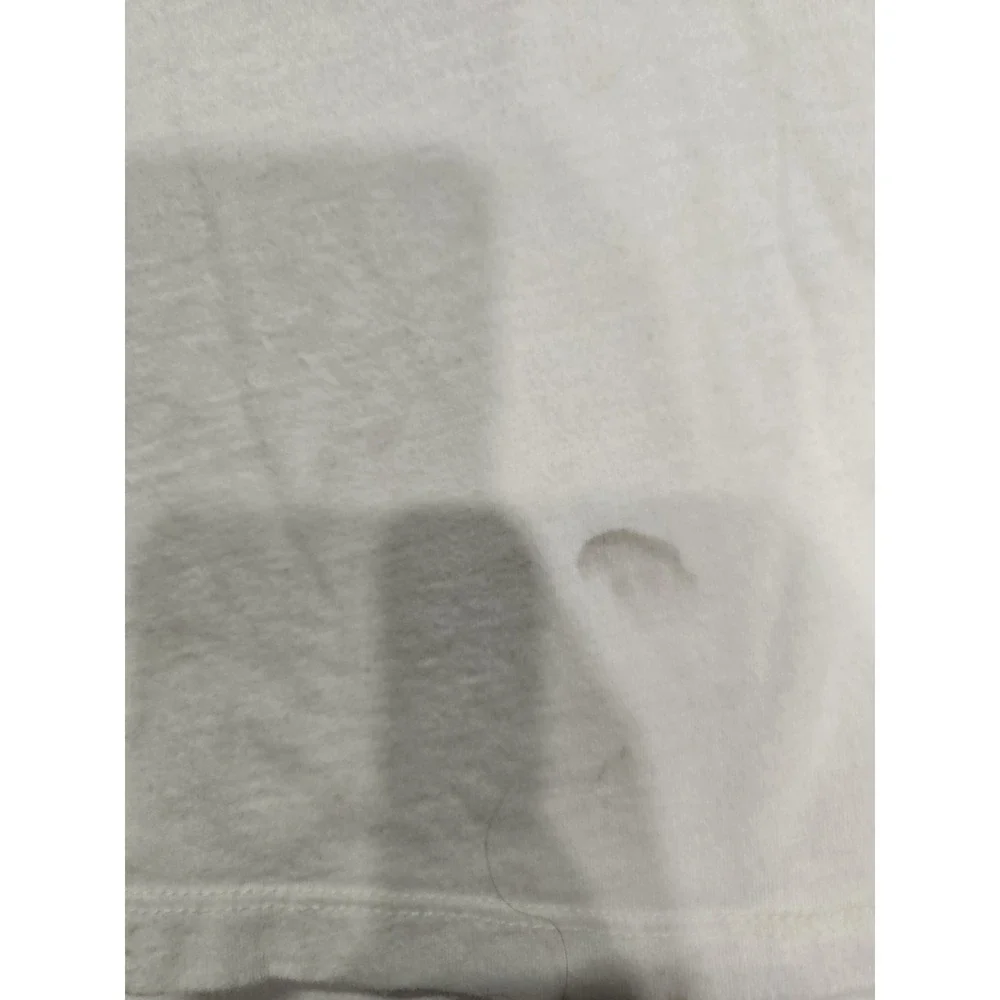 True‎ Religion Men's Medium White Graphic T-Shirt City Skyline Horseshoe Logo